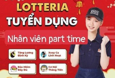 Lotteria tuyển dụng nhân viên phục vụ