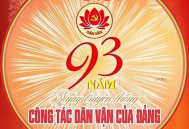 Kỷ niệm 93 năm Ngày truyền thống công tác dân vận của Đảng (15/10/1930 – 15/10/2023)